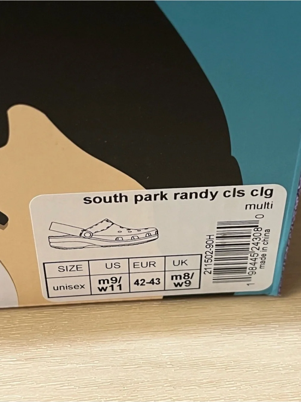 South Park Crocs Randy Marsh Size Men’s 9 /Women’s 11